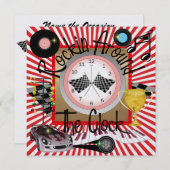 ロイヤルロックンレーシングパーティー- SRF 招待状 (正面/裏面)