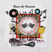 ロイヤルロックンレーシングパーティー- SRF 招待状 (正面/裏面)