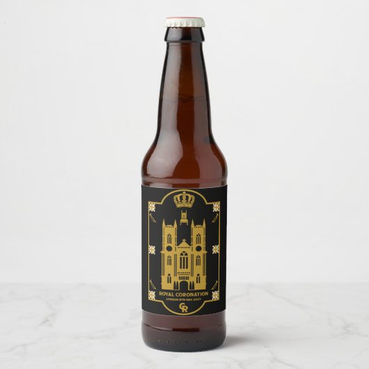 ロイヤル戴冠式ウェストミンスター寺院 ビールラベル (正面)