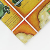 ロイヤル8自動車広告 フリースブランケット (角)