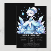 ロイヤル アドーラブル プリンセス バースデー 招待状 (正面/裏面)