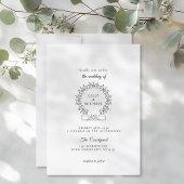 ロイヤル　エレガント　ウェディング 招待状