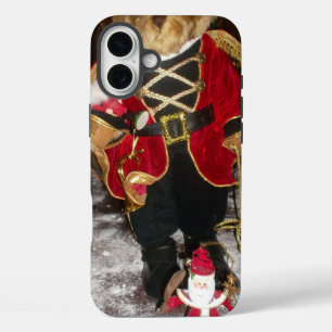 ロイヤル クリスマステディベア ホリデー アートプリント iPhone 16 PLUSケース