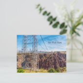 ロイヤル・ゴージ・ブリッジ横景 快復祈願ポストカード ポストカード (スタンド正面)