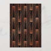 ロイヤル ゴールド ブラック グレートギャツビー ウェディング レセプション エンクロージャーカード (裏面)