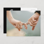 ロイヤル スカル サンクス ウェディング ポストカード (正面/裏面)