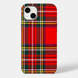 ロイヤル・ステュアートクランのタータンチェック iPhone 14 PLUSケース
