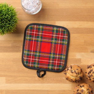 ロイヤル・ステュアート・クラン・タータン・プラッド 鍋敷き
