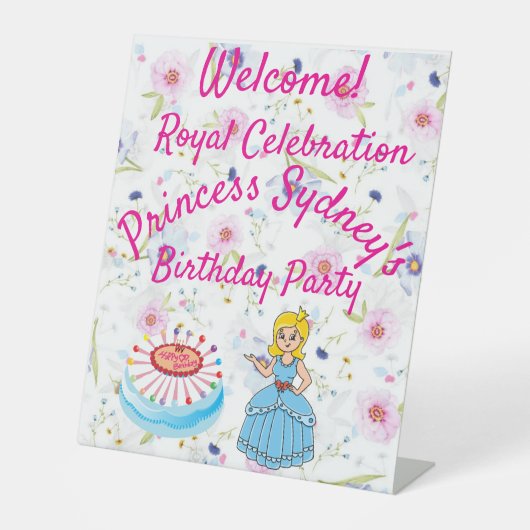 ロイヤル・セレブレーション プリンセスの誕生日 台座サイン (正面)