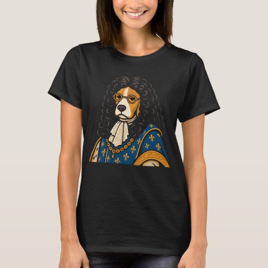 ロイヤル ビーグル 犬 陛下のフワフワ Tシャツ (正面)