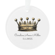 ロイヤル ヴィンテージ ゴールド クラウン 名前 誕生日 記念品