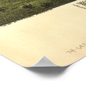 ロイヤースフォードペンシルバニア1893アンティークパノラママップ ポスター (角)