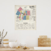 ロイヤースフォード春シティPAの地図1921 ポスター (キッチン)