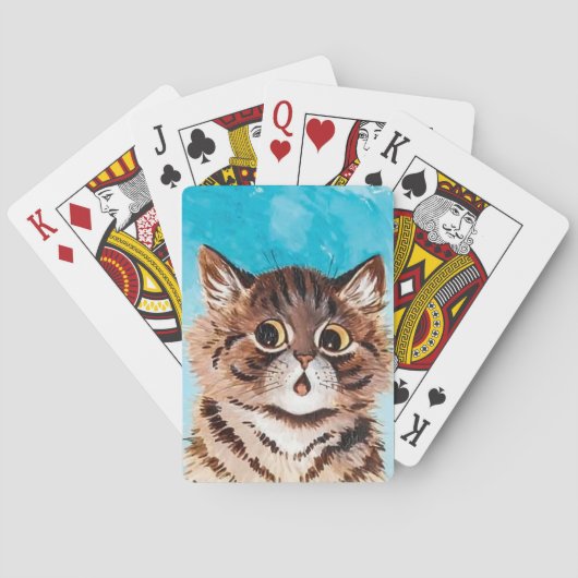 ロイワイン驚いた子猫トランプ トランプ (裏面)