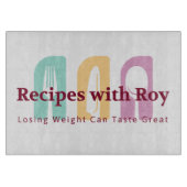 ロイ化粧ガラス切断板付レシピ カッティングボード (正面)