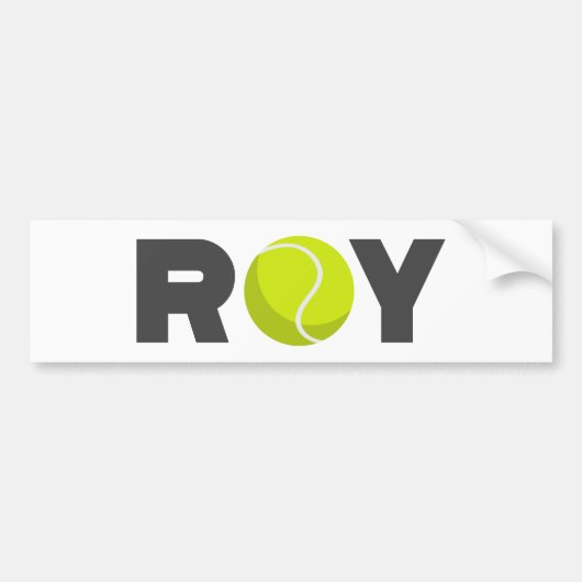 ロイ・テニス バンパーステッカー (正面)