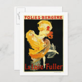 ロイ・フラーがフォリー・ベルジェール劇場で ポストカード (正面/裏面)