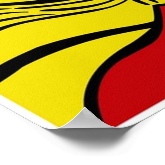 ロイLIchtenstein -泣き叫びガール ポスター (角)