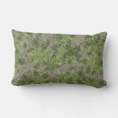 ロウアルハイビスカスオリーブハワイアン迷彩柄マハロワード アウトドアクッション (裏面)