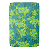 ロウアルハイビスカスハワイアン迷彩柄トロピカル バスマット (正面縦)