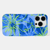ロウアルハイビスカスハワイアン迷彩柄ブルー Case-Mate iPhoneケース (裏面 (横))