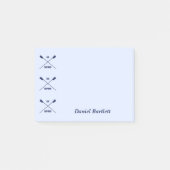 ロウアーインスパイアズ頭が切れるブルーパーソナライズされた ポストイット (正面)