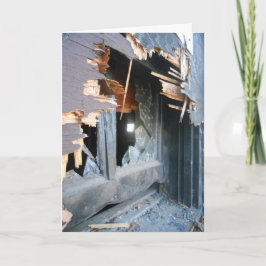 「ロウアータウン駅の割れた窓 #2」早く治ってね カード