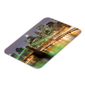 ロウアーマンハッタンとブルックリンブリッジの眺め マグネット (左側)