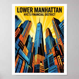 ロウアー・マンハッタン NYC ポスター
