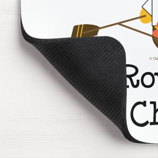 ロウイングのひよこのマウスパッド マウスパッド (コーナー)