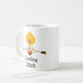ロウイングのひよこのマグ コーヒーマグカップ (正面左)
