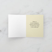 ロウイングのコーチのスポーツは感謝していしています サンキューカード (内部)