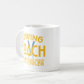 ロウイングのコーチのトレーナーのユーモアのあるなコーヒー・マグ コーヒーマグカップ (正面左)
