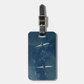 ロウイングのチーム ラゲッジタグ (正面縦)