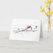 ロウイングロビン カード (黄色い花)