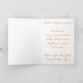 「ロウエル・インの祖父時計」誕生日カード カード (内部)