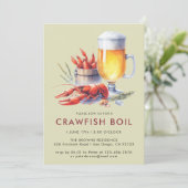 ロウカントリー・クロウフィッシュ・ボイル・パーティー 家族で楽しむクックアウト 招待状 (スタンド正面)