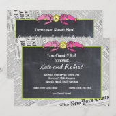 ロウカントリー・ボイル ニュースプリント インビテーション (正面/裏面)