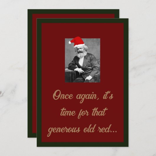 ロウキー・マークシストのホリデーカード1 シーズンカード (正面/裏面)