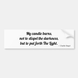 ロウソクが燃える……バンパーシール バンパーステッカー