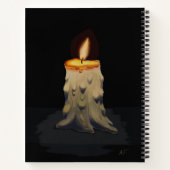 ロウソクとバラ絵画ズ ノートブック (裏面)