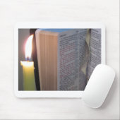 ロウソクと聖書 マウスパッド (マウス)