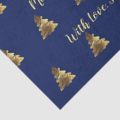 ロウソクのある黄金のメリークリスマスツリーエレガント 薄葉紙 (詳細)