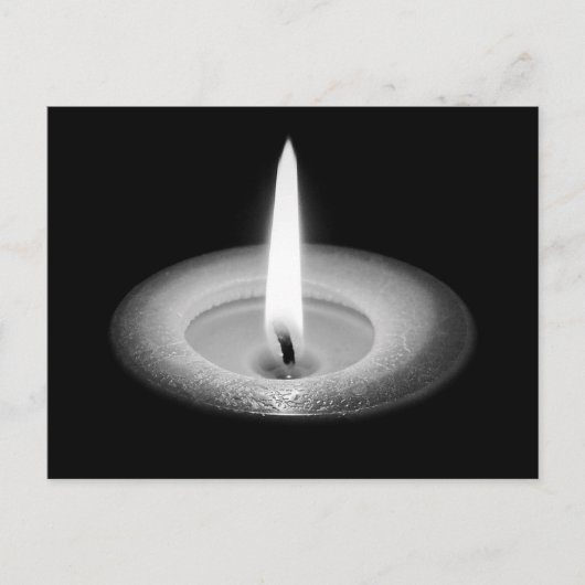 ロウソクの明かりで ポストカード (正面)