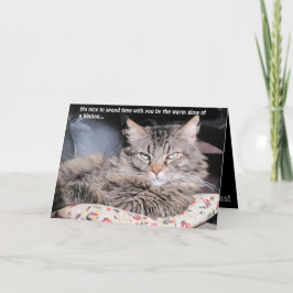 ロウソクの暖かい光 カード