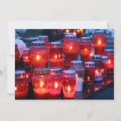 ロウソクの点灯 招待状 (正面)