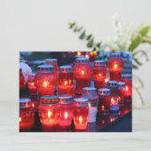 ロウソクの点灯 招待状 (スタンド正面)