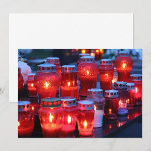 ロウソクの点灯 招待状 (正面/裏面)