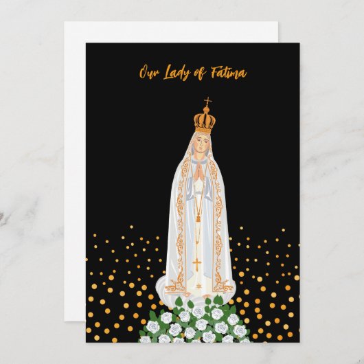 ロウソクの誕生日のファティマの女神 (正面/裏面)