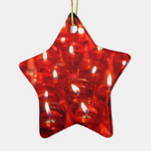 ロウソクを燃やす セラミックオーナメント (左)